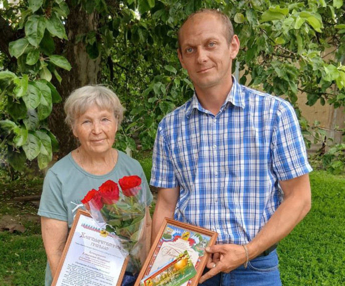 Елизавета Петровна Золотухина из села Доброе отметила 80-летие 💐. Елизавета Петровна Золотухина из села Доброе отметила 80-летие 💐.