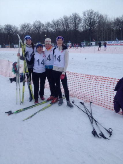 Грайворонские лыжницы стали третьими в эстафете на областных соревнованиях по лыжным гонкам..