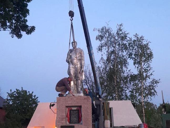 В селе Глотово восстановили памятник советским воинам-освободителям.
