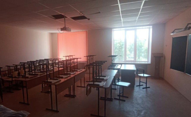 В Грайворонском городском округе завершается ремонт Козинской школы.