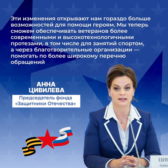 Президент РФ расширил полномочия фонда «Защитники Отечества».